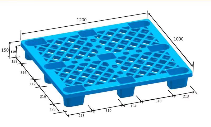 Pallet Cốc ( 1000x800x140) Xanh Dương