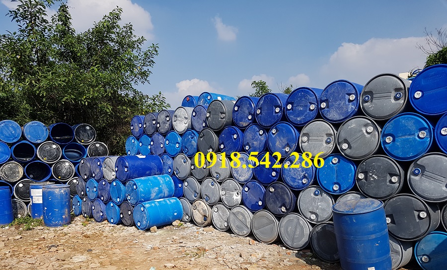 Thùng Phuy Nhựa Cũ 50L, 120L, 160L, 220L