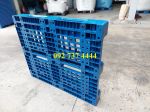 Pallet Nhựa (120x100x15) Màu Xanh