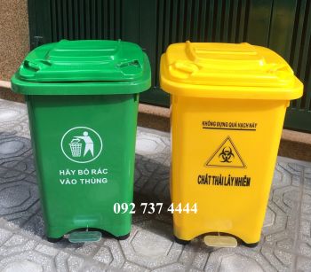 Thùng Rác 60L Đạp Chân