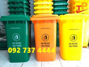 Thùng Rác Nhựa 60L, 120L, 240L Nhựa Nguyên Sinh