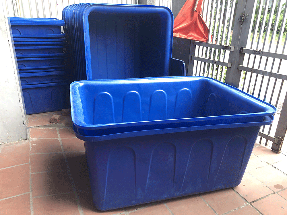 Thùng Nhựa Chữ Nhật 500L